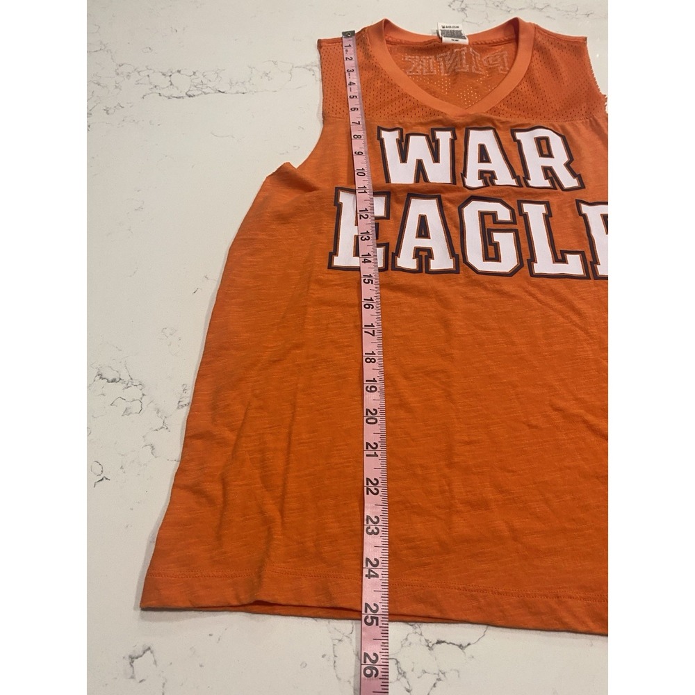 RARE Victoria's Secret PINK Auburn University Tank War Eagle Workout Top Small - Picture 7 of 7